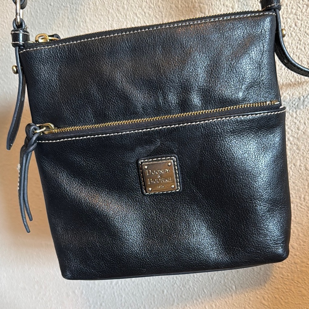 Dooney & Bourke Black Leather Crossbody Bag